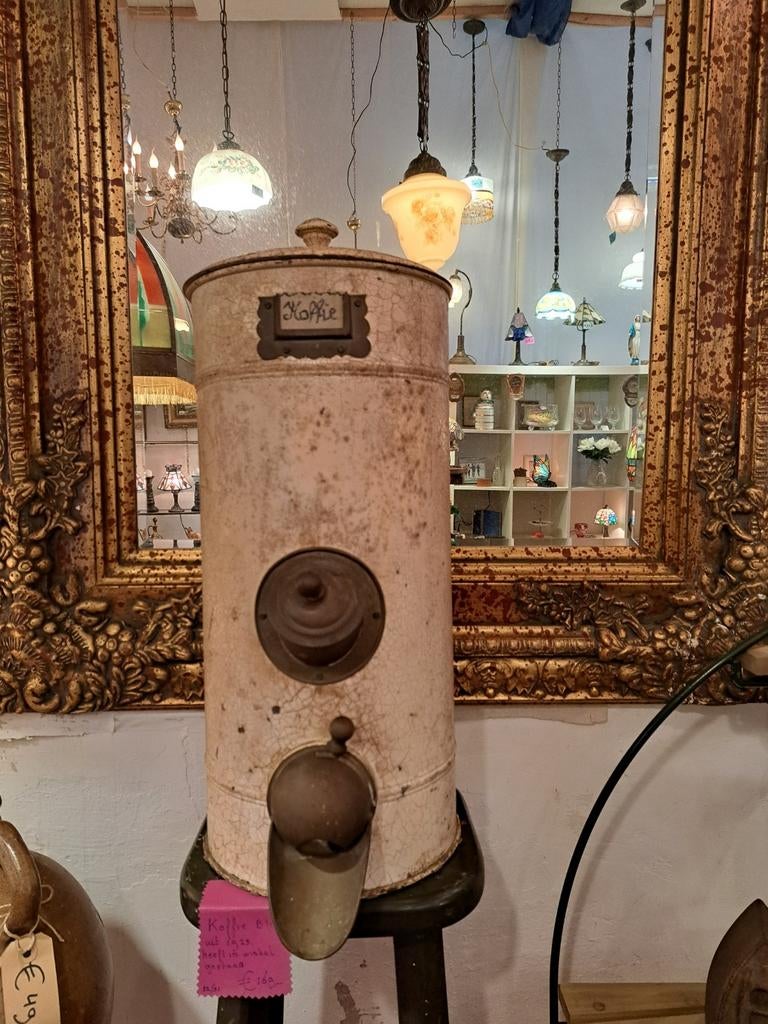 Groot koffieblik, Antiek en Kunst, Ophalen of Verzenden