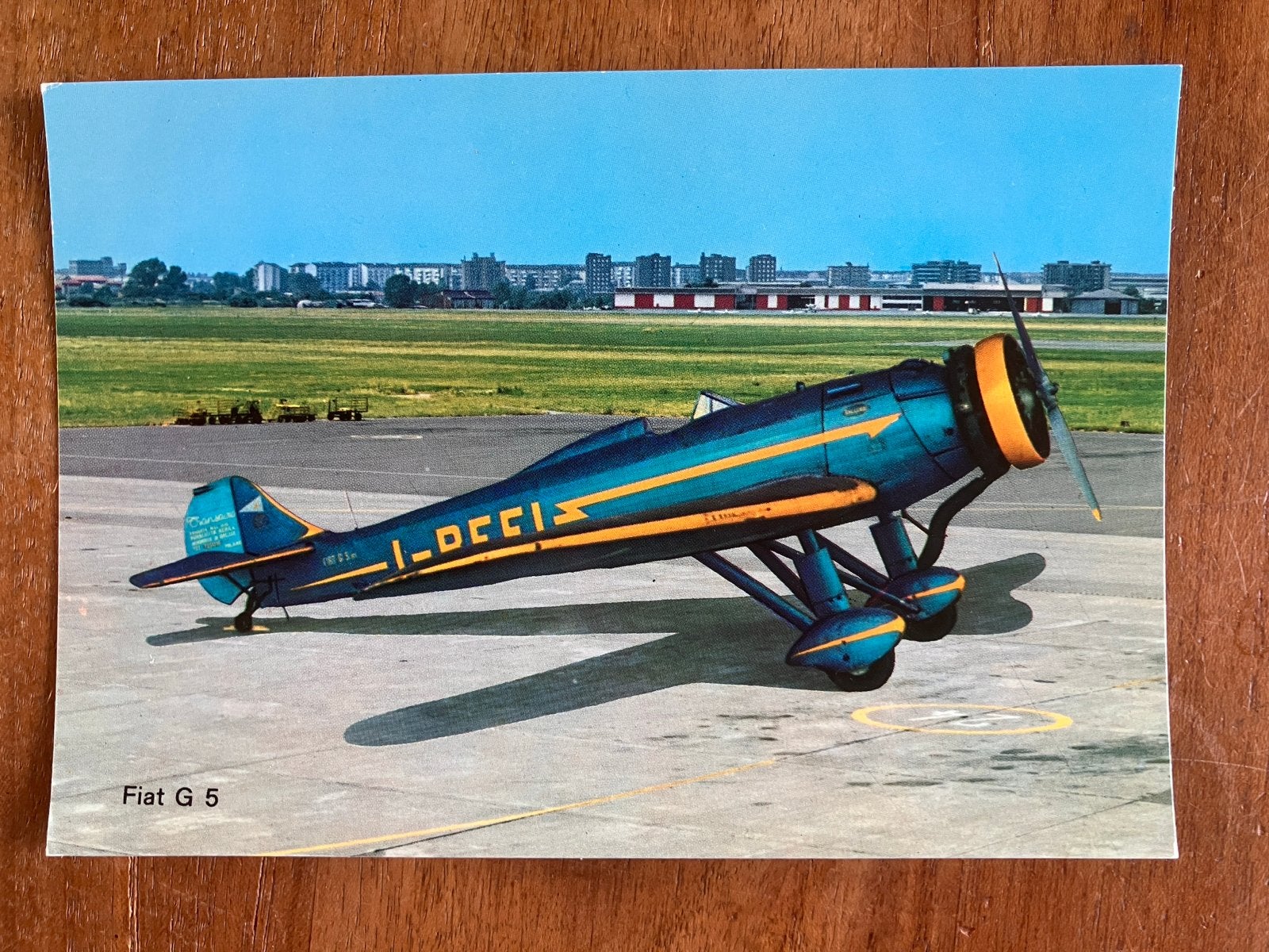 Fiat G 5 Vliegtuig, Verzamelen, Ophalen of Verzenden, Zo goed als nieuw, Kaart, Foto of Prent