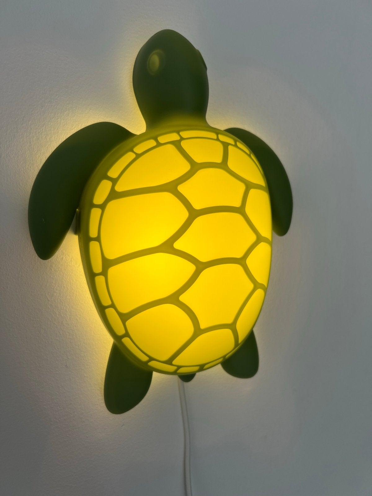 IKEA Schildpad LED Wandlamp - Groen Nachtlampje Kinderkamer, Kunststof, LED, Verzenden, IKEA