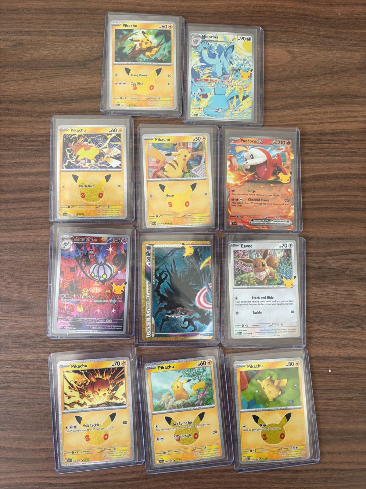 Pokémon 30th Celebration kaarten – Darkrai & Pikachu, Ophalen of Verzenden, Nieuw, Meerdere kaarten