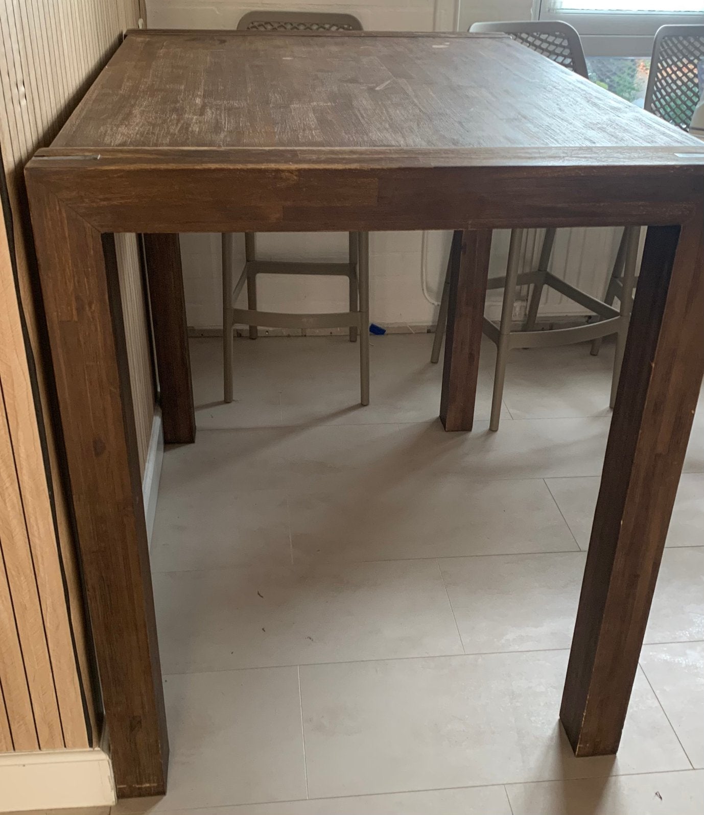 Tafel met 4 x stoelen, Ophalen, Gebruikt, Overige houtsoorten, Vier personen