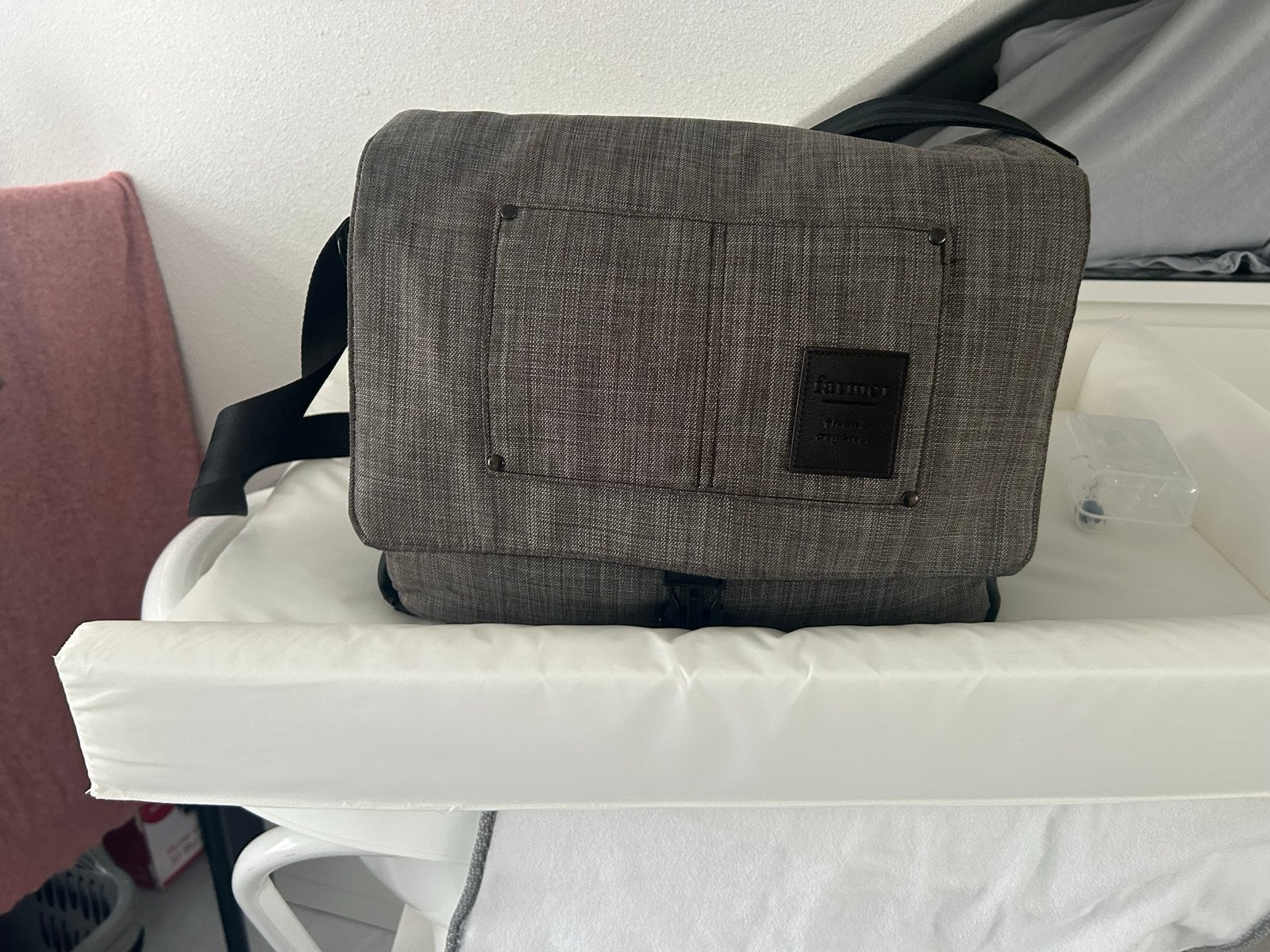 Bébé-jou badje met standaard en aankleedkussen, Ophalen, Gebruikt, Badje, Bébé-jou