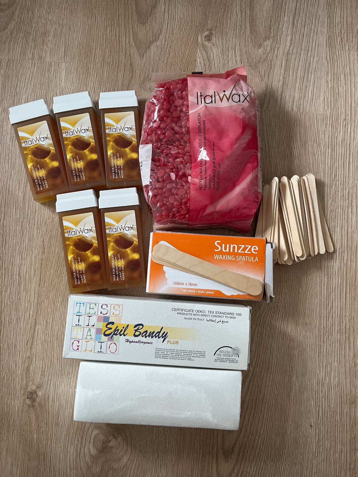 ItalWax Waxing Set: Hars, Spatels en Strips, Ophalen of Verzenden, Nieuw, Overige typen