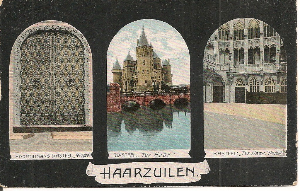 Oude briefkaart Kasteel de Haar, Haarzuilen, Ophalen of Verzenden, Voor 1920, Ongelopen, Utrecht