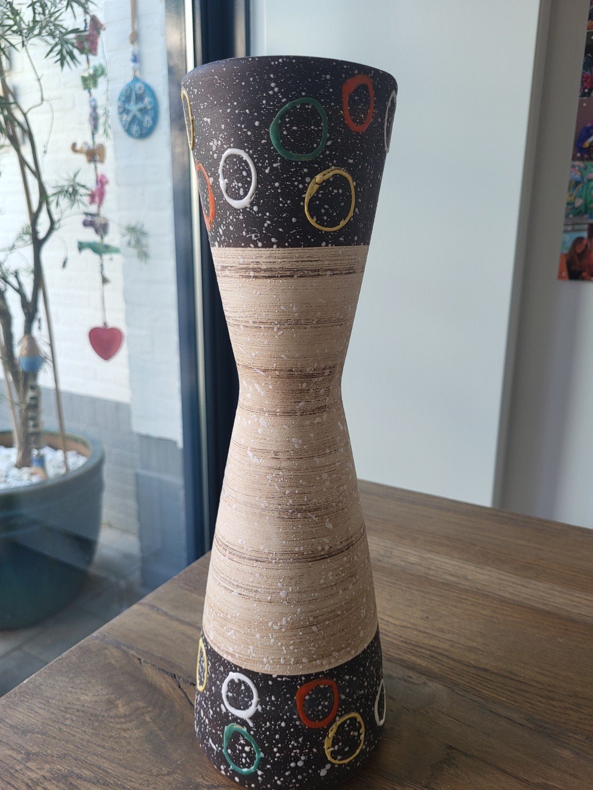 West Germany vaas, 36,5 cm hoog, Antiek en Kunst, Ophalen of Verzenden