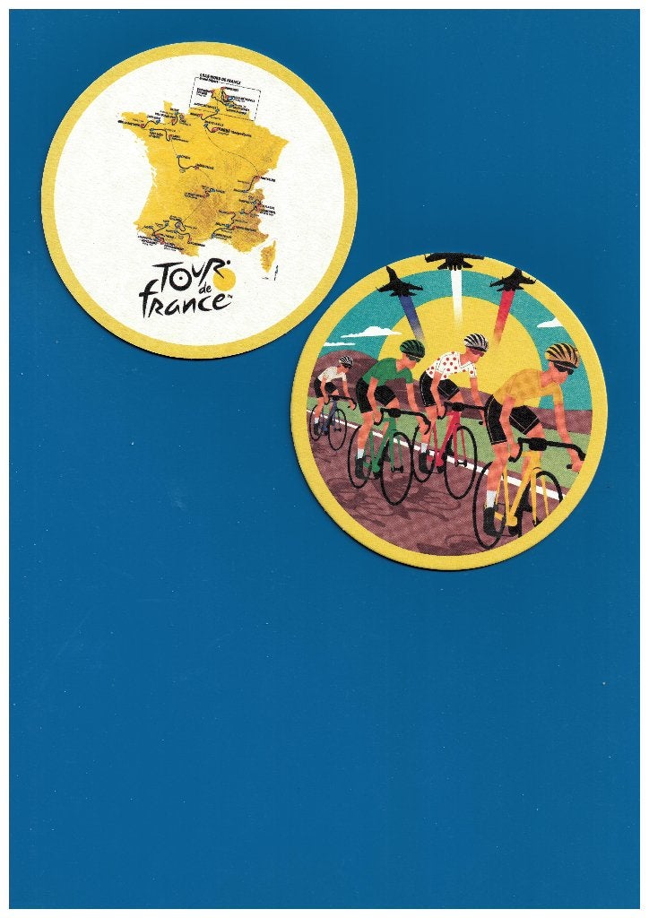 2 Bierviltjes TOUR de FRANCE., Verzamelen, Sportartikelen en Voetbal, Ophalen of Verzenden, Nieuw, Overige sporten, Overige typen