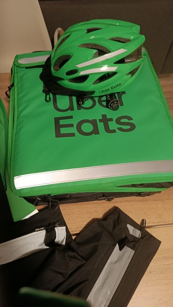 Uber Eats bezorgtas en helm, Ophalen of Verzenden, Nieuw, Uber Eats