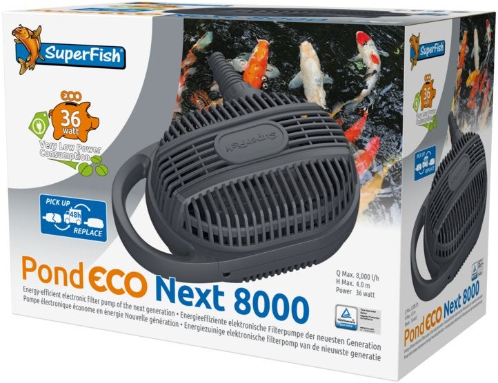 SuperFish Pond Eco Next 8000 zuinige vijverpomp, Ophalen of Verzenden, Nieuw, Vijverpomp