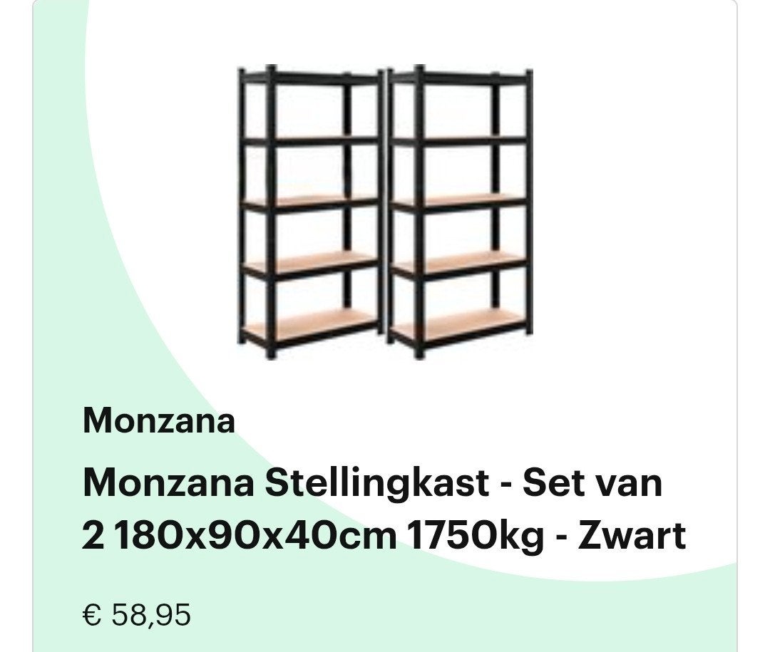 Stellingkasten 2
Stellingkast Set van 2 - 180x90x40cm Metaal, Huis en Inrichting, Ophalen of Verzenden, Nieuw