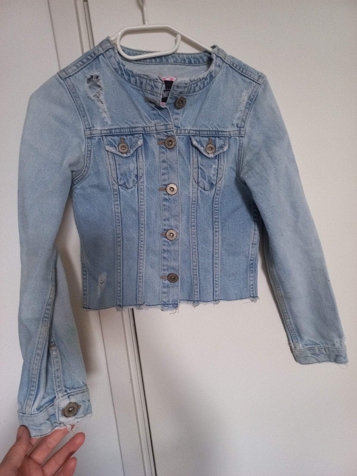 Stoere spijkerjas maat 146-152, Kinderen en Baby's, Kinderkleding | Maat 152, Gebruikt, Meisje, Ophalen of Verzenden, I'm Famous
