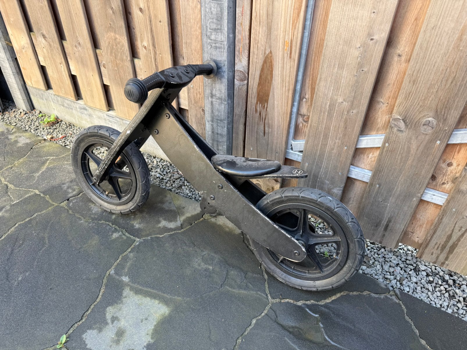 Bandits & Angels 2 in 1 Houten Loopfiets, Zwart, Ophalen, Gebruikt, Loopfiets