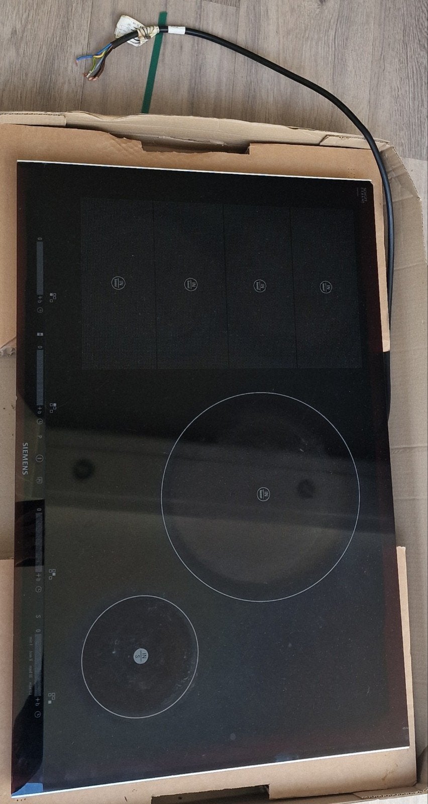 Siemens EH875SN27E Inductiekookplaat - Gebruikt, Ophalen, Gebruikt, 4 kookzones, Inbouw