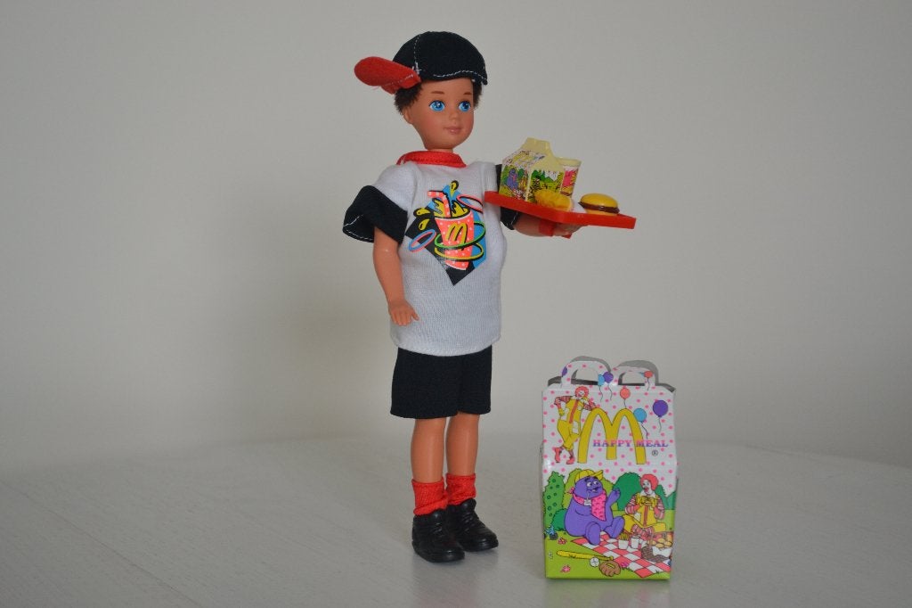 Barbie Stacie pop Happy Meal Todd (Mattel, 1993), Ophalen of Verzenden, Nieuw, Pop