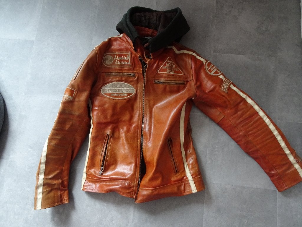 Motorjas leer dames - Maat M, Ophalen of Verzenden, Tweedehands, Dames, Jas | leer
