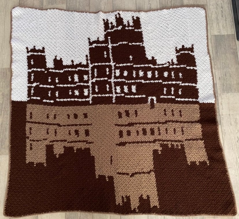 Downton Abbey blanket, 130 cm, 125 cm, Acryl, Nieuw