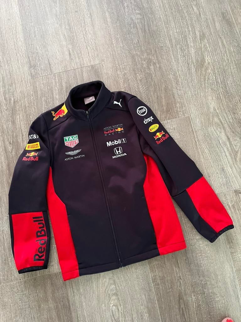 Softshell Red Bull 9-10 jaar, Ophalen of Verzenden, Zo goed als nieuw, Overige maten, Blauw