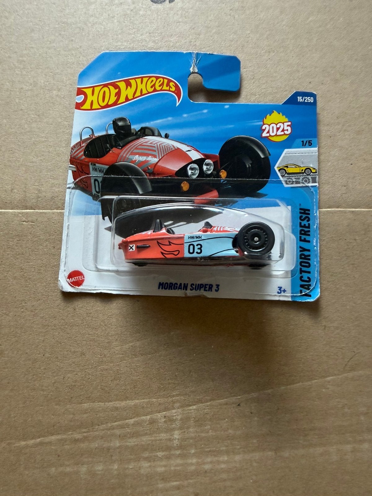 Hot wheels  morgan super 3, Ophalen of Verzenden, Zo goed als nieuw, Auto