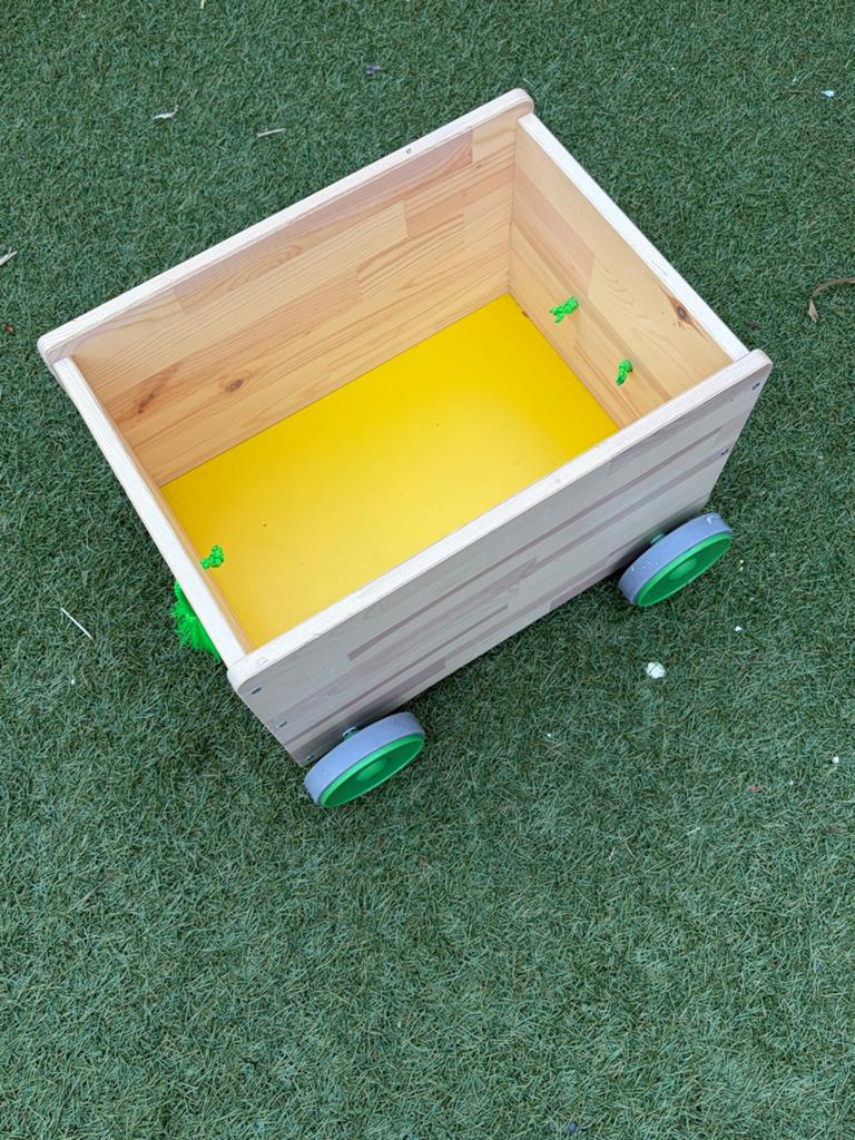 IKEA FLISAT Houten Speelgoedkar/Loopwagen, Kinderen en Baby's, Ophalen, Zo goed als nieuw, Duwvoertuig