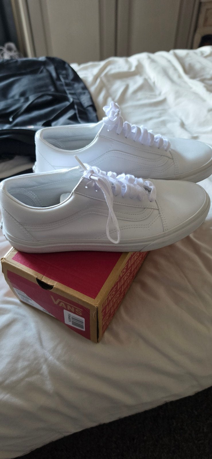 Vans heren zgan maat 41 wit old school leer, Wit, Ophalen of Verzenden, Vans, Sneakers of Gympen