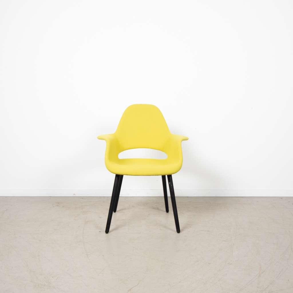 1x Vitra Organic Conference Stoel Geel Stof, Niet ingevuld, Overige kleuren, Niet ingevuld, Nieuw