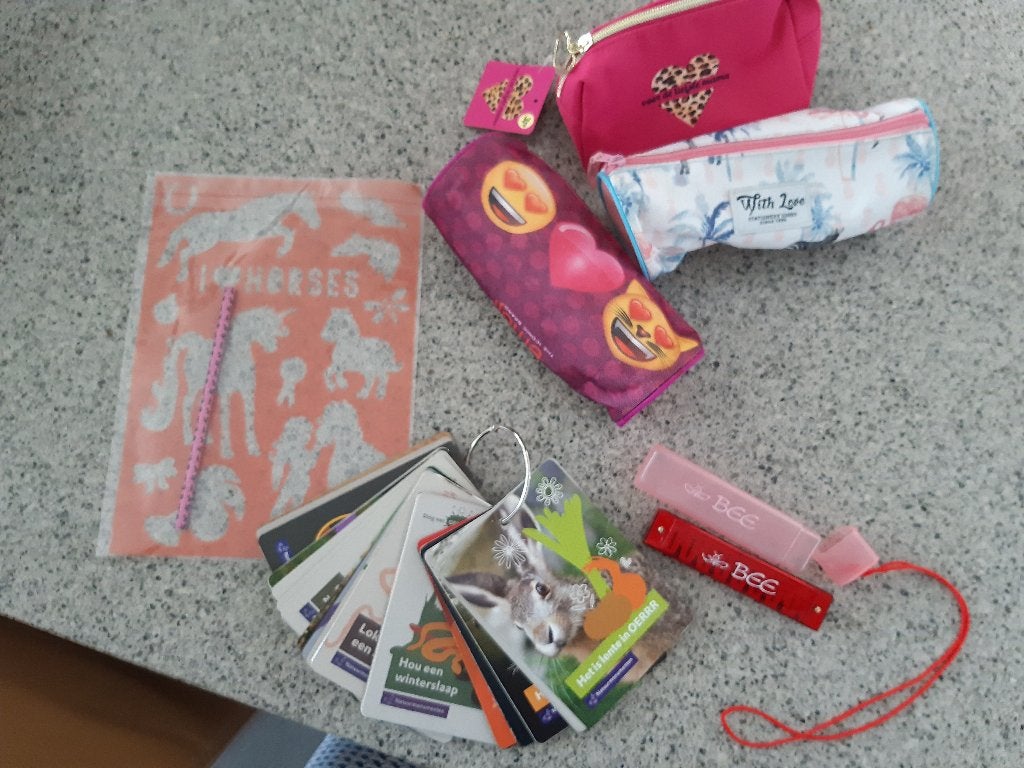 KINDERSPULLETJES, OA PENNENZAKJES, MONDHARMONICA, Ophalen of Verzenden, Gebruikt