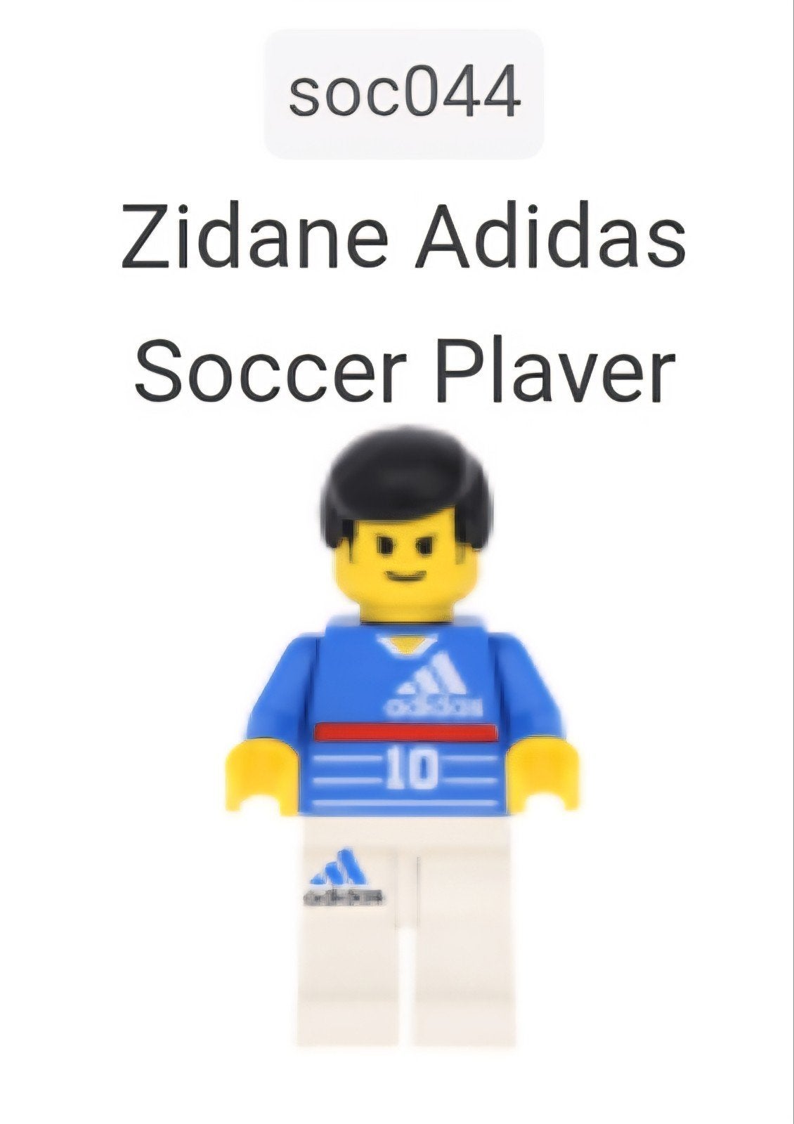 Zidane Adidas Voetbalspeler Minifiguur, Ophalen of Verzenden, Zo goed als nieuw