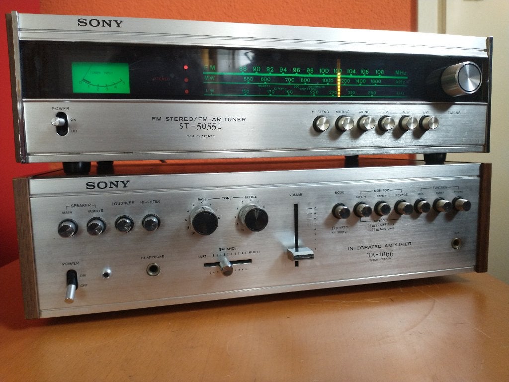 Sony TA-1066 (Serviced) & ST5055, Ophalen of Verzenden, Refurbished, Tuner of Radio, Overige merken