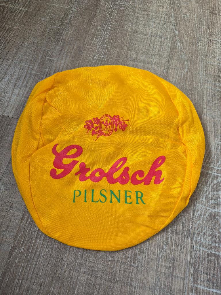 Te koop: oud geel Grolsch Pilsner petje, Verzamelen, Ophalen of Verzenden, Zo goed als nieuw, Overige typen, Grolsch