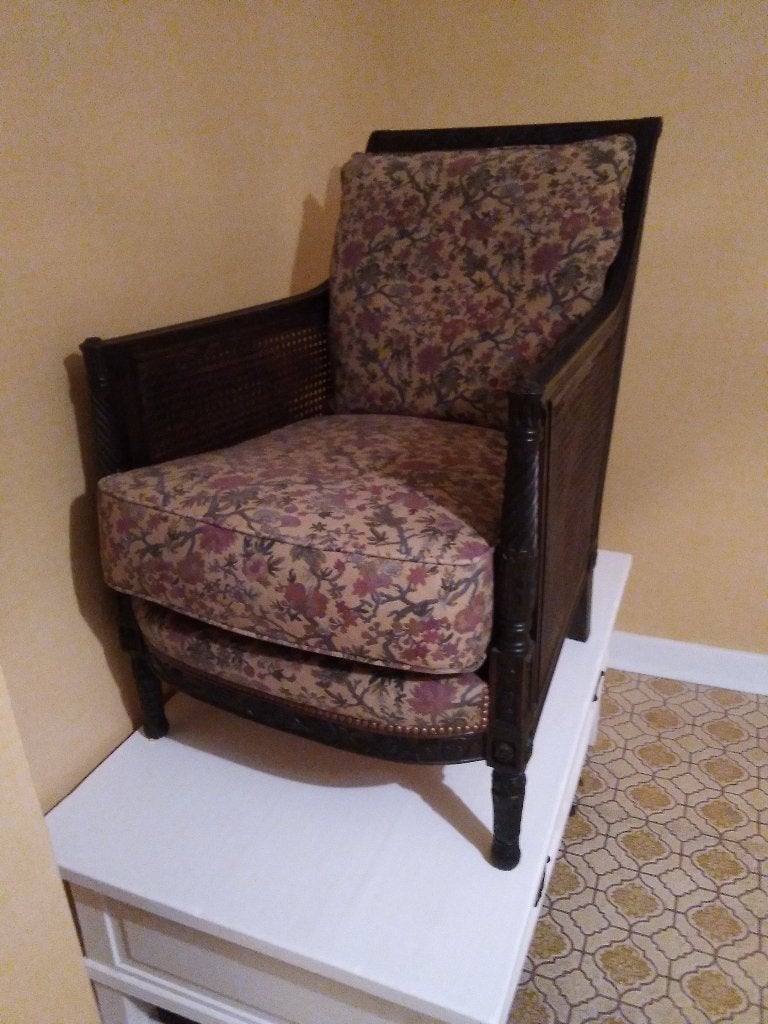Zetel + stoel, Antiek en Kunst, Antiek | Meubels | Stoelen en Banken, Ophalen