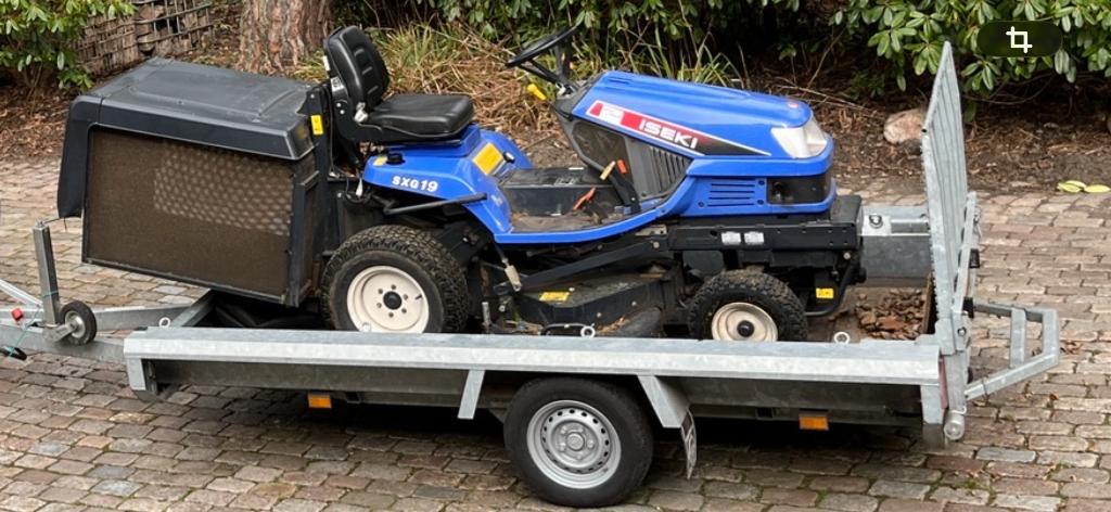 Iseki SGX19 zitmaaier, Tuin en Terras, Zitmaaiers, Ophalen, Gebruikt, Opvangbak, 120 cm of meer