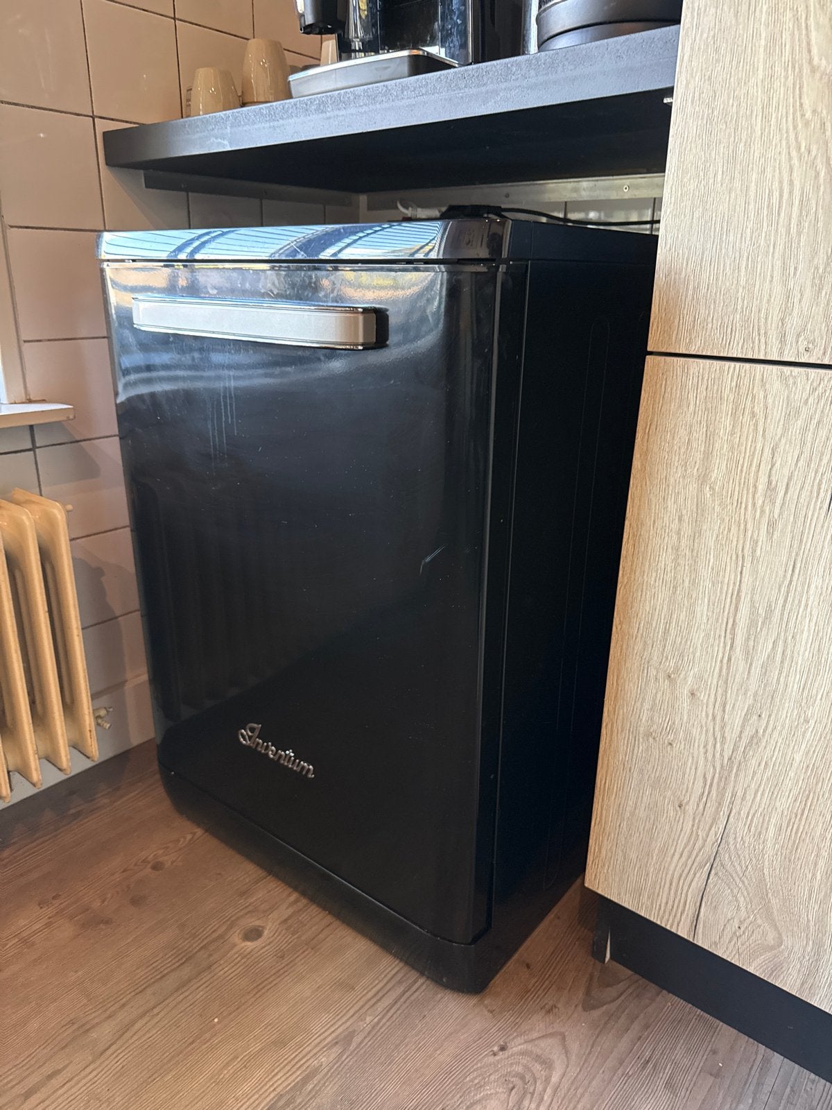 Inventum RVW6027AB Zwarte Retro Vaatwasser, Ophalen, Gebruikt, 85 tot 90 cm, 45 tot 60 cm