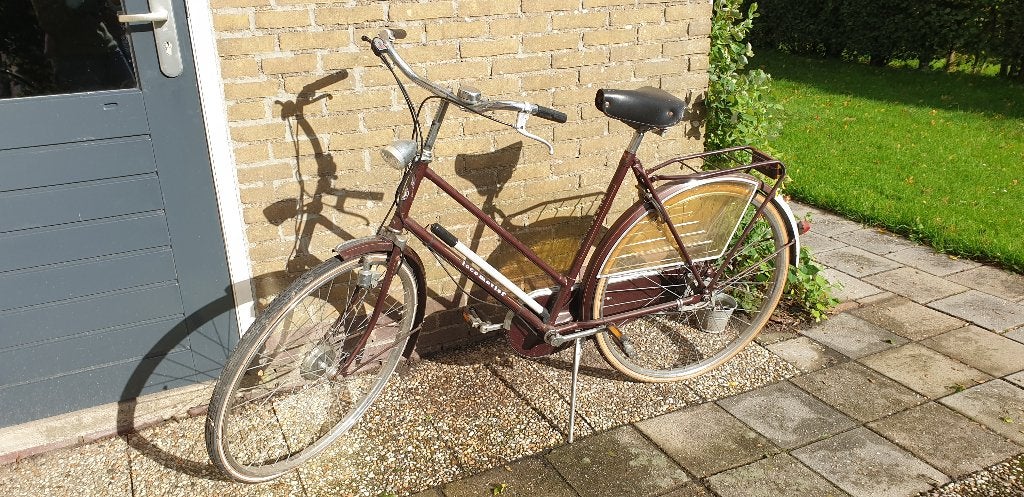 Damesfiets gazelle locomotief, Ophalen, Gebruikt, Versnellingen, 56 cm of meer
