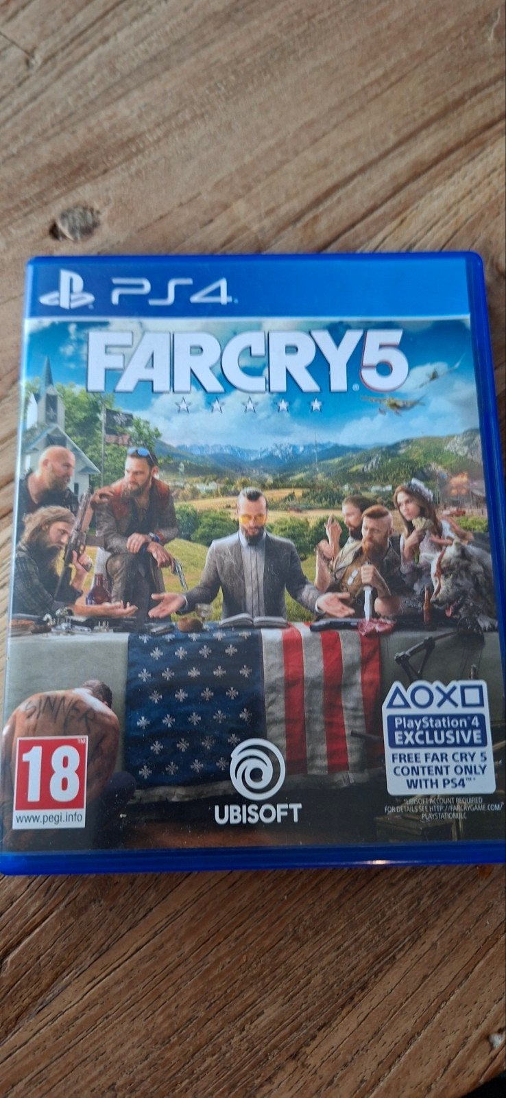 Far Cry 5 PS4, Spelcomputers en Games, Avontuur en Actie, Online, Vanaf 18 jaar, 1 speler