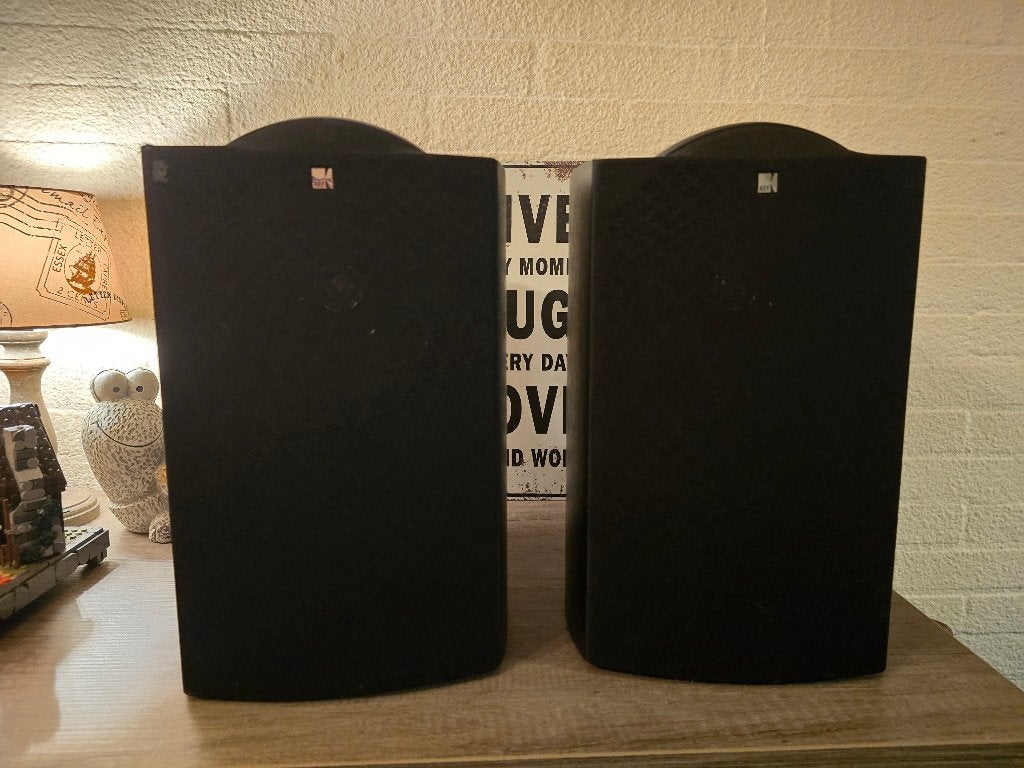 Set Kef Q1 luidsprekers. Zwart, Ophalen, Gebruikt, Stereo speakers, KEF