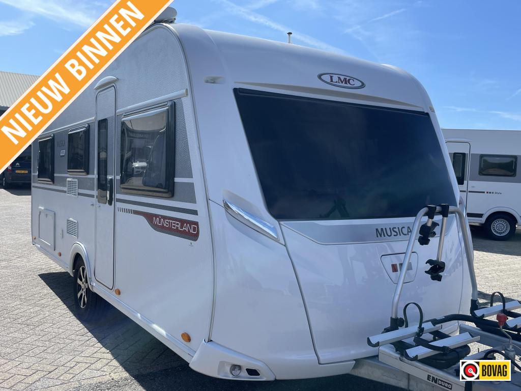 LMC Musica 490 E AIRCO/LUIFEL/MOVER/FIETSENDRAGER/ELEK.STEUN, Caravans en Kamperen, Caravans, Rondzit, Schokbreker, Bedrijf, LMC en Münsterland