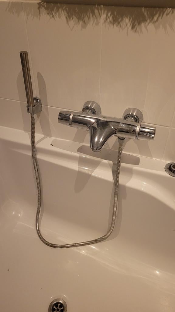 Handdouche Atlantic chroom, Ophalen of Verzenden, Zo goed als nieuw, Chroom, Douche