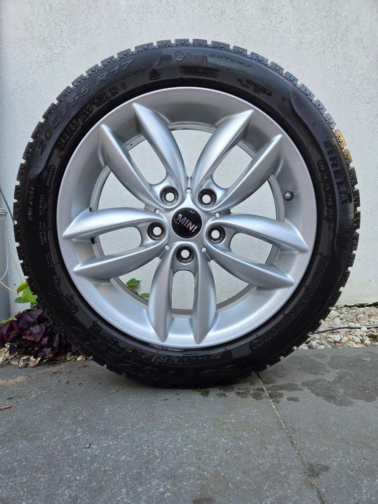 Velgenset Mini Countryman 205/55 R17, Auto-onderdelen, Banden en Velgen, Ophalen, Gebruikt, Banden en Velgen, 17 inch