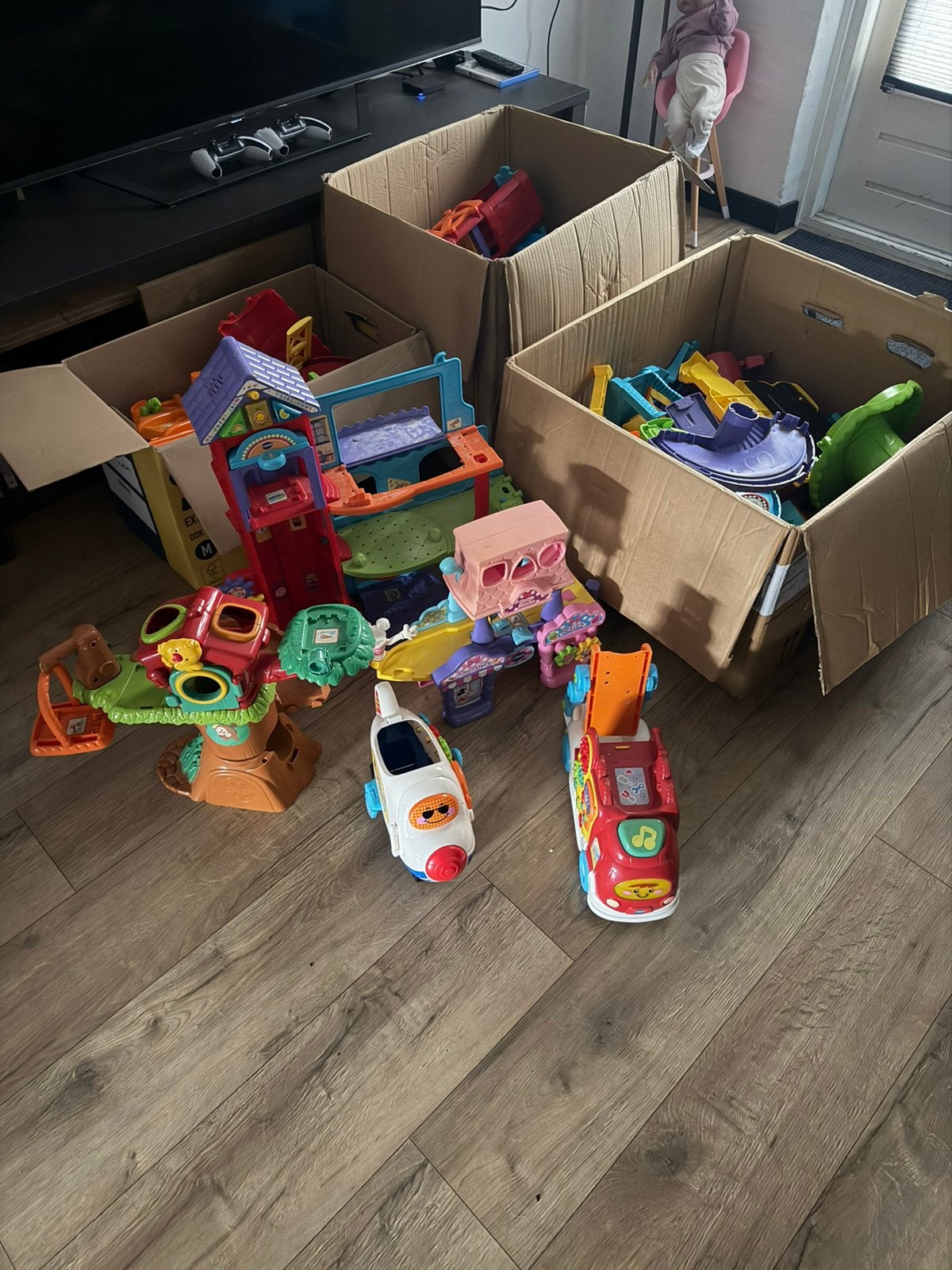 3 grote dozen vol met Vtech!, Ophalen, Gebruikt