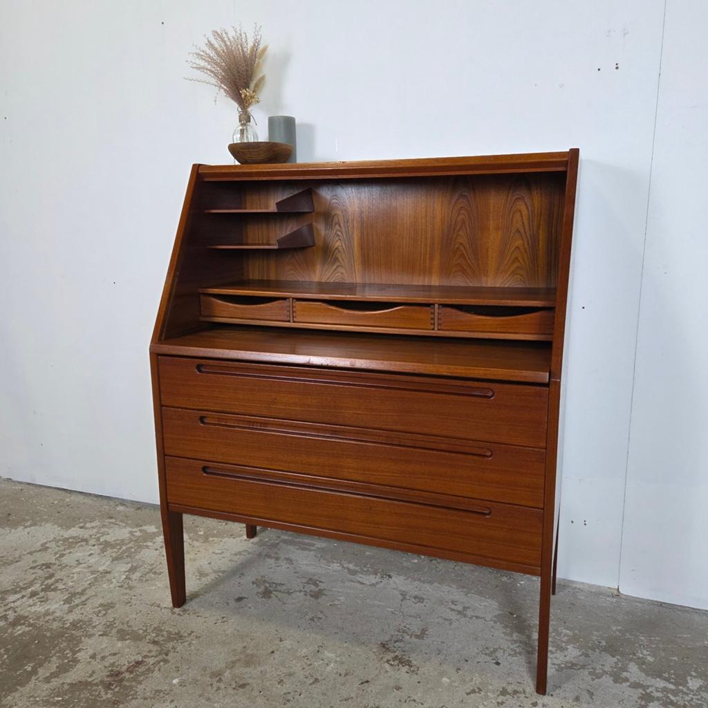 Kai Kristiansen, Tørring vintage Deense secretaire jaren 60, Ophalen, Gebruikt, Tørring Møbelfabrik, Nvt
