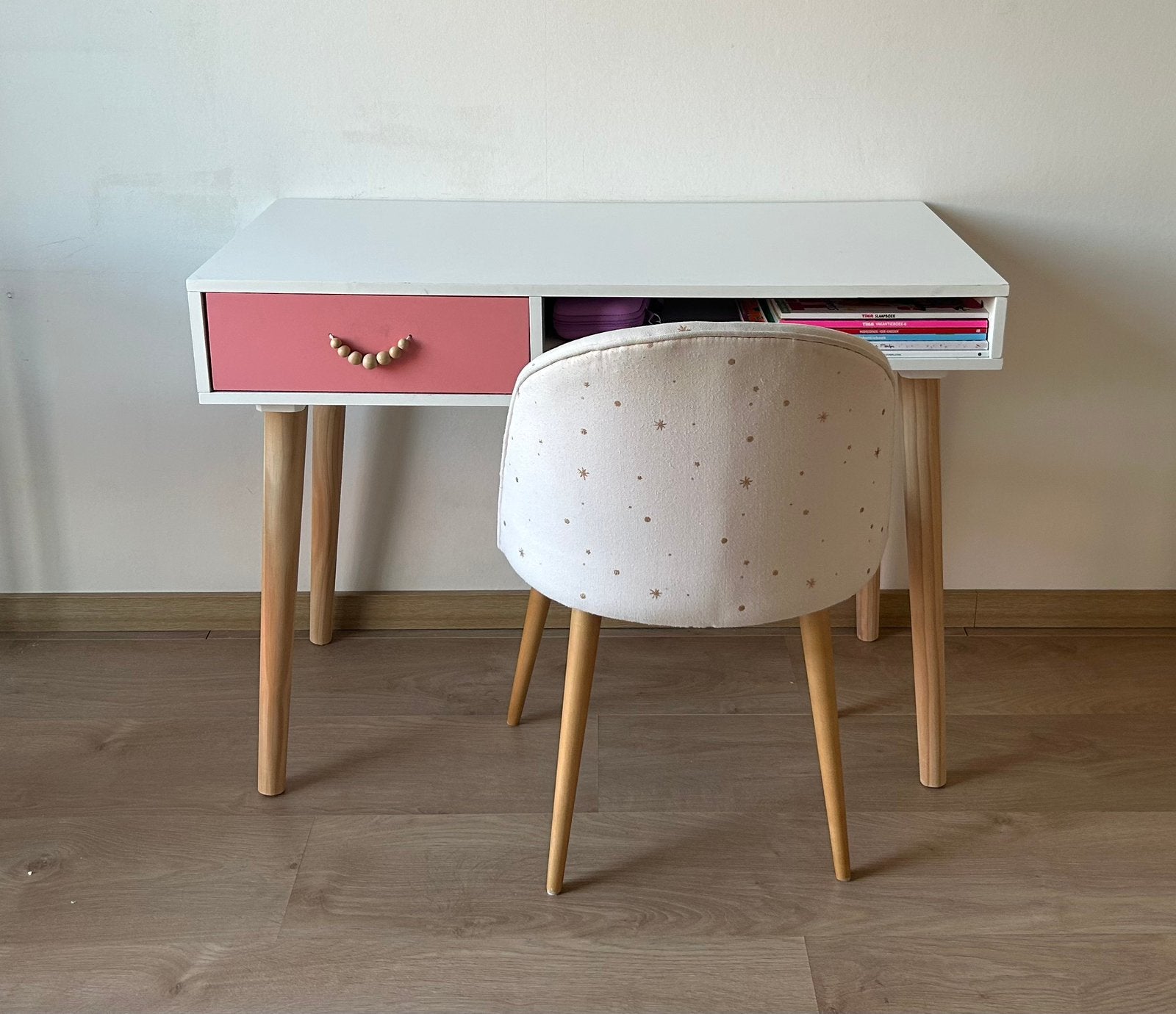 Maison du Monde bureau en stoel meisje roze, Ophalen, Gebruikt, Tafel(s) en Stoel(en)