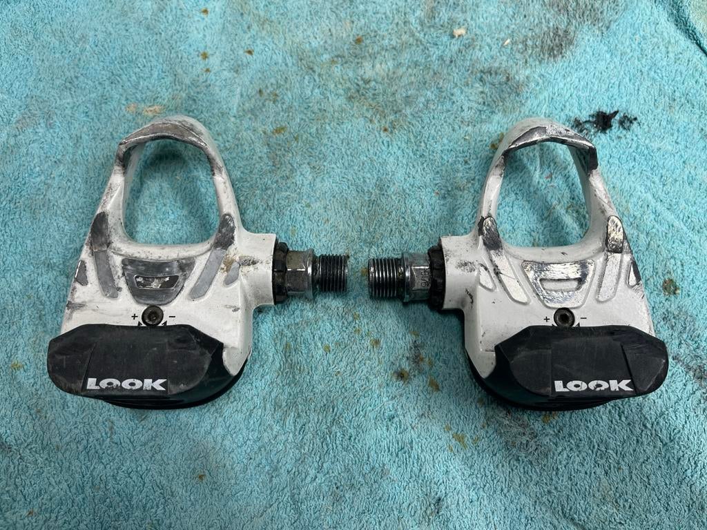 LOOK clipless pedalen voor racefiets, Fietsen en Brommers, Fietsonderdelen, Ophalen of Verzenden, Gebruikt, Crankstel of Pedalen