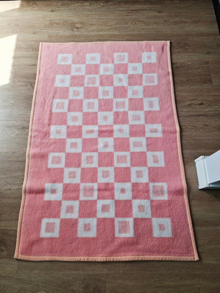Retro vintage babydeken jaren 70, Ophalen of Verzenden, Gebruikt, 100 cm of meer