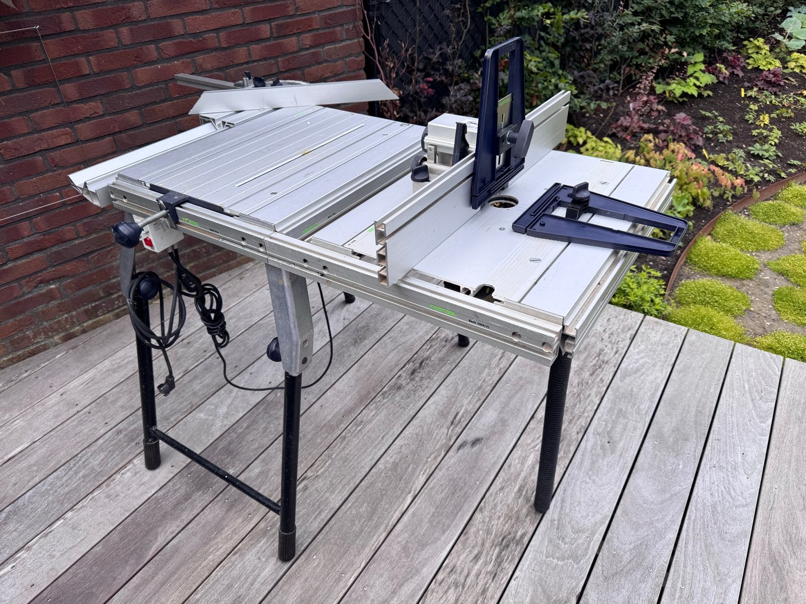 Festool Basis Plus Zaagtafel met Freesmodule en Cirkelzaag, Ophalen, Gebruikt, Cirkelzaag, 30 tot 70 mm