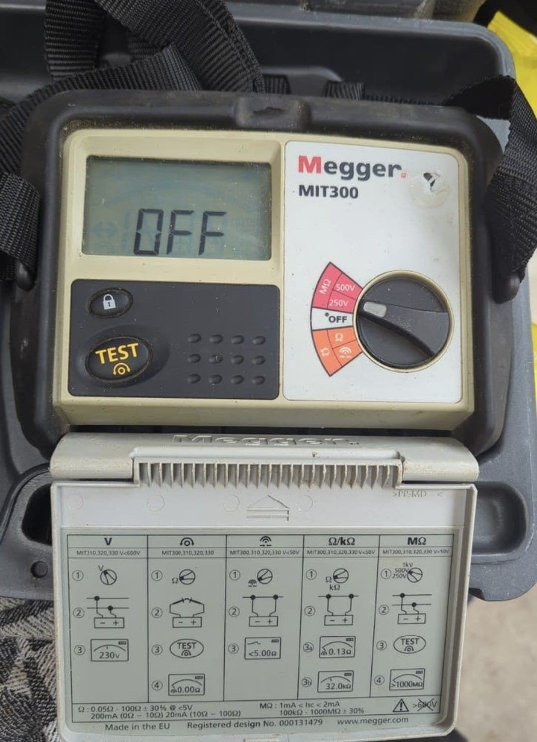 Megger MIT300 Isolatietester - Zo goed als nieuw, Ophalen of Verzenden