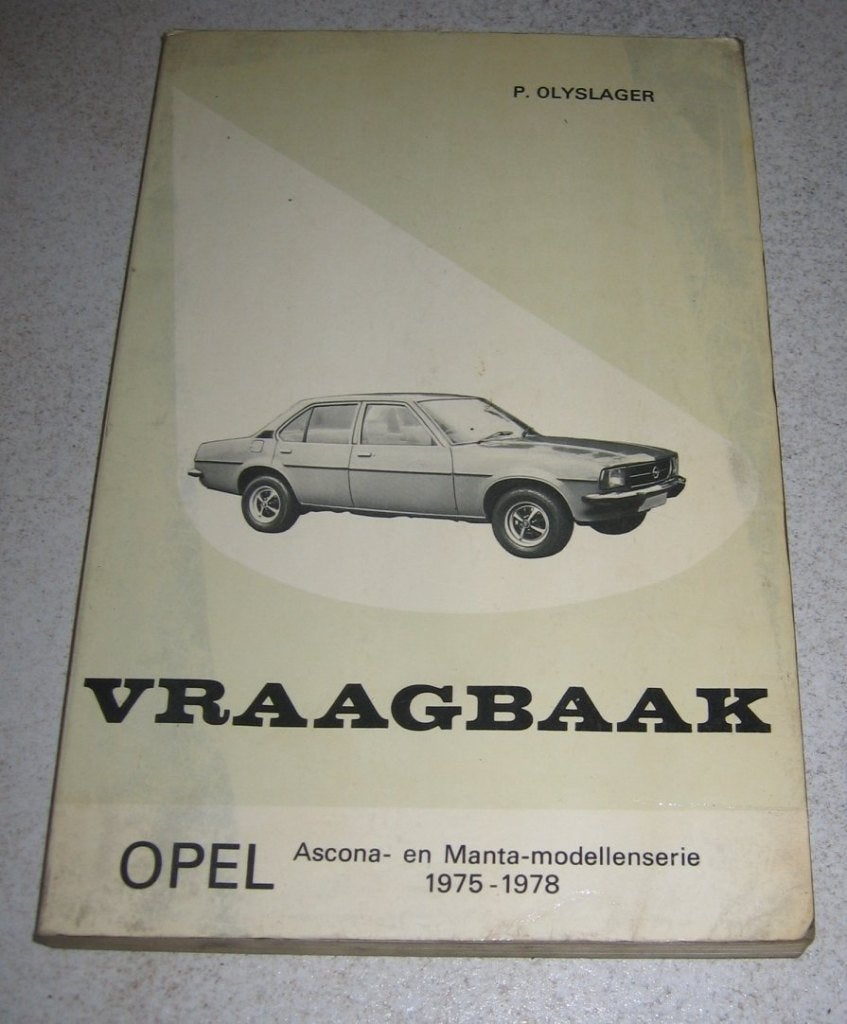 Klassieker vraagbaak Opel Manta / Ascona  A & B, Ophalen of Verzenden