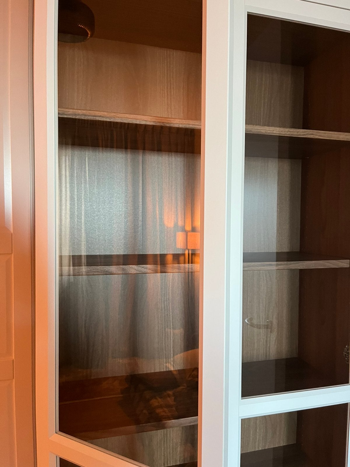 IKEA BILLY / OXBERG vitrinekast 237 cm, Ophalen, 200 cm of meer, 50 tot 100 cm, Zo goed als nieuw