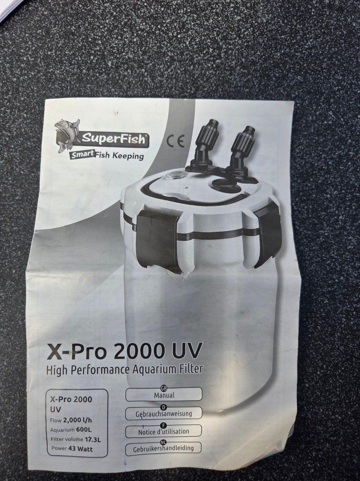 aquarium pomp met UV, Dieren en Toebehoren, Vissen | Aquaria en Toebehoren, Gebruikt, Pomp, Ophalen of Verzenden, Superfish