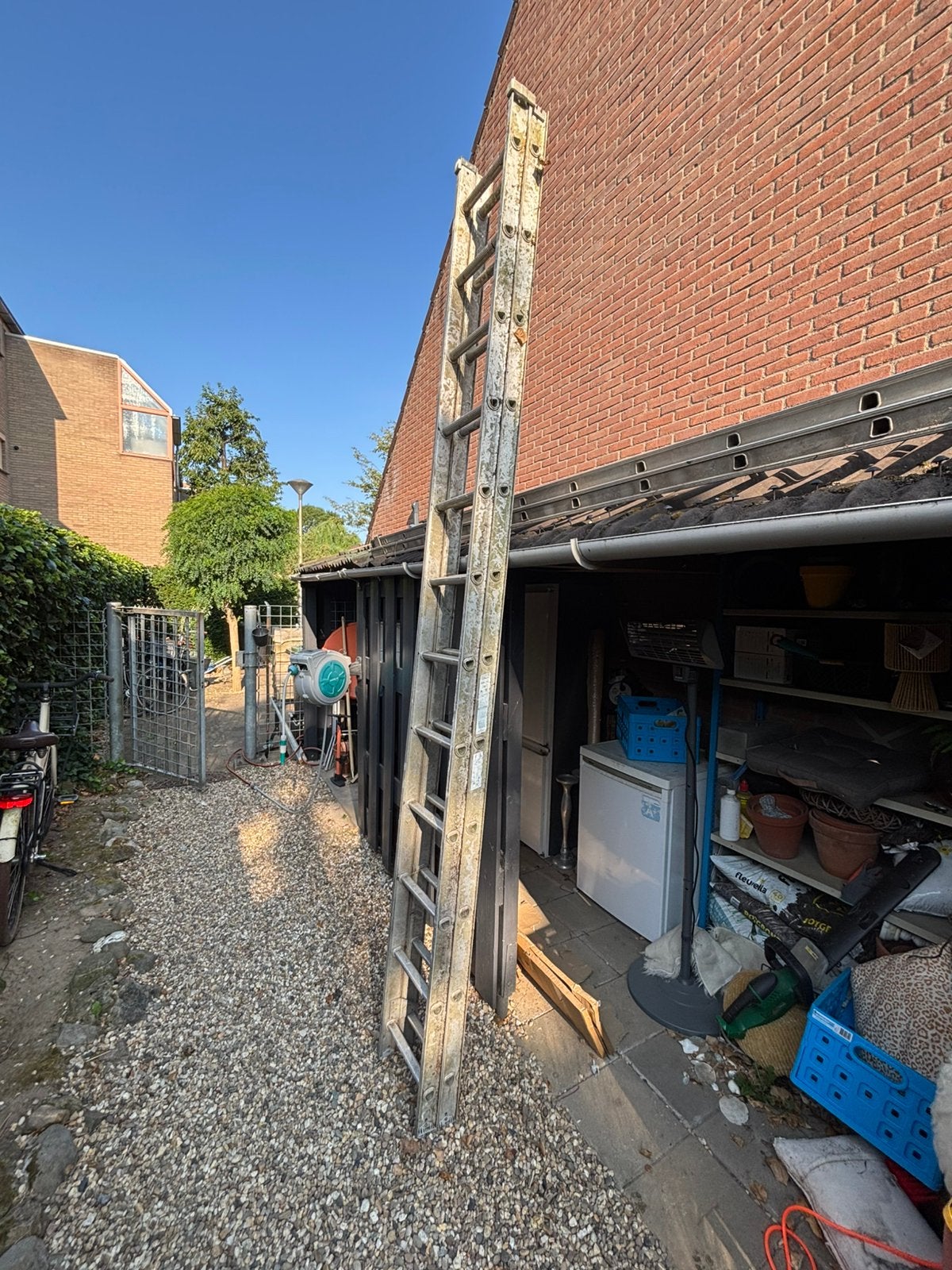 Excelsior opsteek ladder, 2 delen, Doe-het-zelf en Verbouw, Steigers, Ophalen, Zo goed als nieuw, Rolsteiger of Kamersteiger