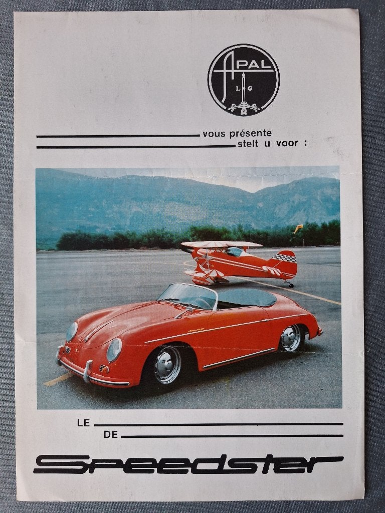 Leaflet APAL SPEEDSTER - Belgie/NL, Verzenden, Gelezen, Overige merken