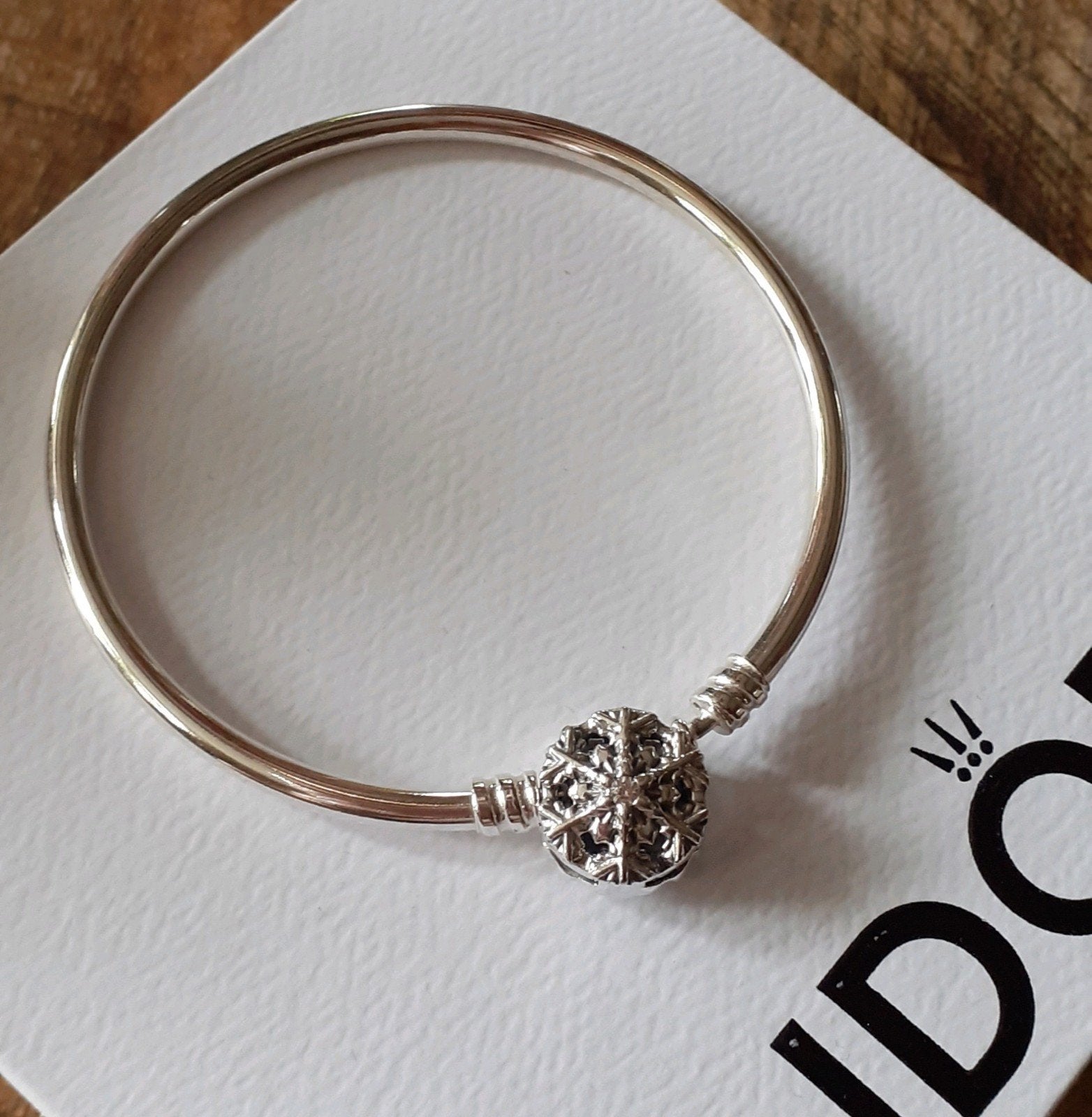 Pandora bangle, Sieraden, Tassen en Uiterlijk, Armbanden, Ophalen of Verzenden, Nieuw, Zilver, Zilver